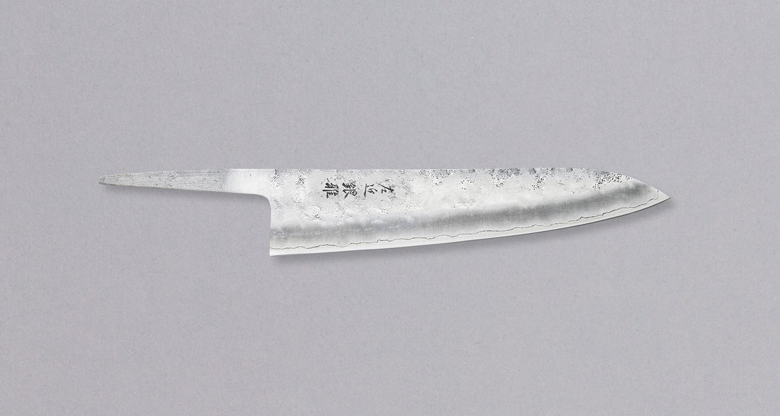 Hokiyama Gyuto Ginsanko Nashiji 210 mm - OŠTRICA