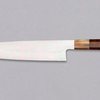 Izumiriki Honyaki Gyuto Shirogami #3 Polished Snakewood 240 mm