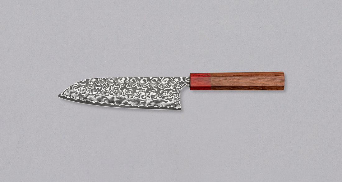 Kato Santoku SG2 Black Damascus 170 mm