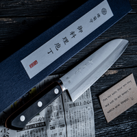 Kawamura Aoki Santoku Black 165 mm