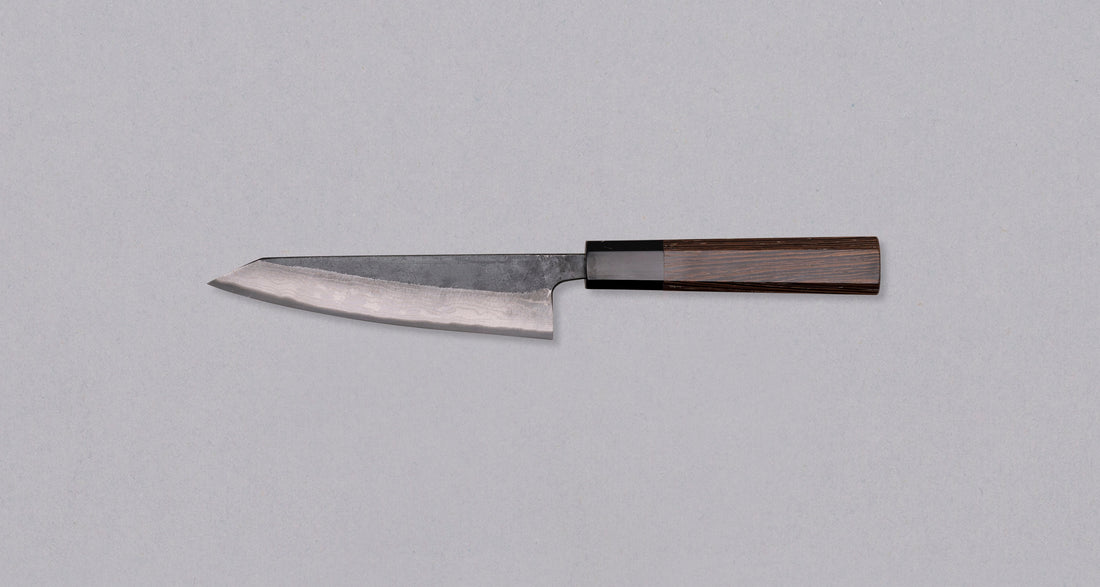 Kumokage Honesuki Aogami #2 Kuro-uchi Damascus 150 mm_2