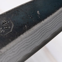 Kumokage Petty Aogami #2 Kuro-uchi Damascus 150 mm - octagon_5