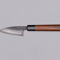 Kumokage Petty Aogami #2 Kuro-uchi Damascus 80 mm - octagon