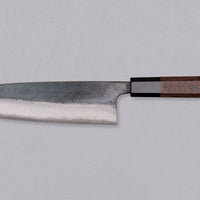 Kumokage Santoku Aogami #2 Kuro-uchi Damascus 180 mm - octagon_2