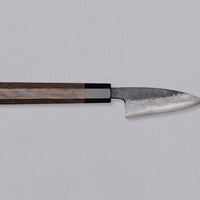 Kumokage Petty Aogami #2 Kuro-uchi Damascus 80 mm - octagon