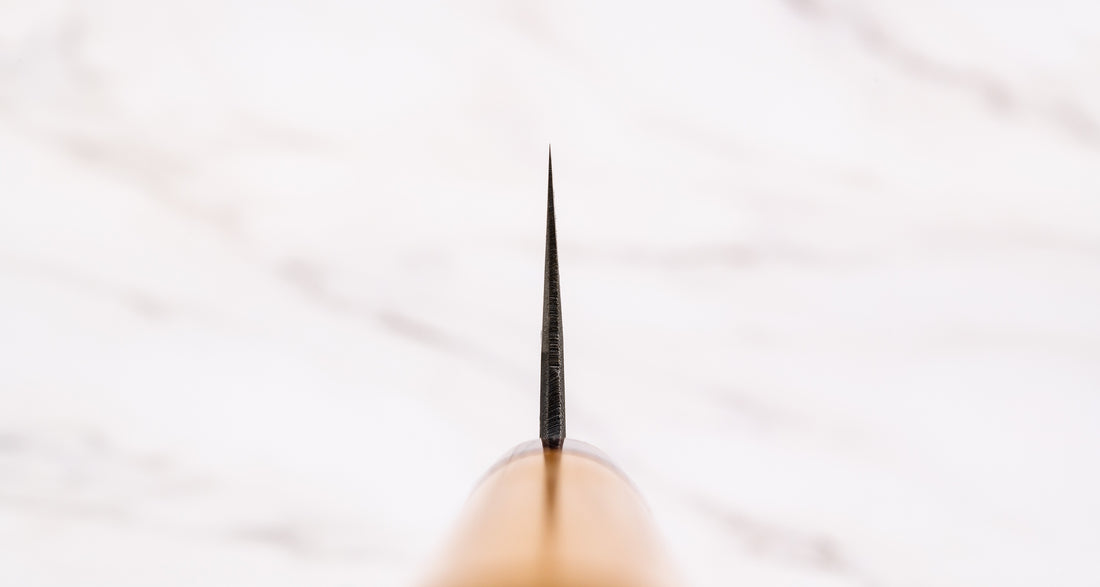 Muneishi Gyuto Aogami #2 Kuro-uchi Cherry 210 mm_3