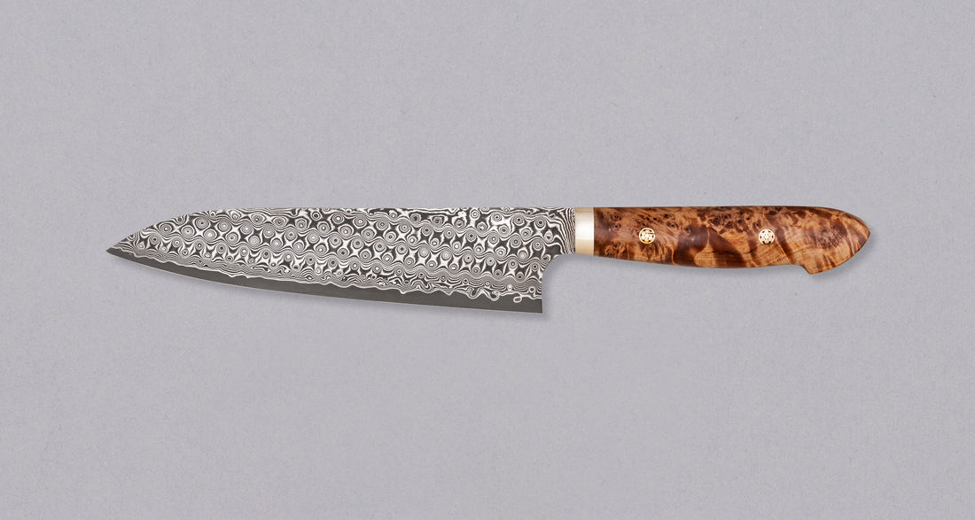 Nigara Gyuto SG2 Damascus Maplewood 210 mm_2