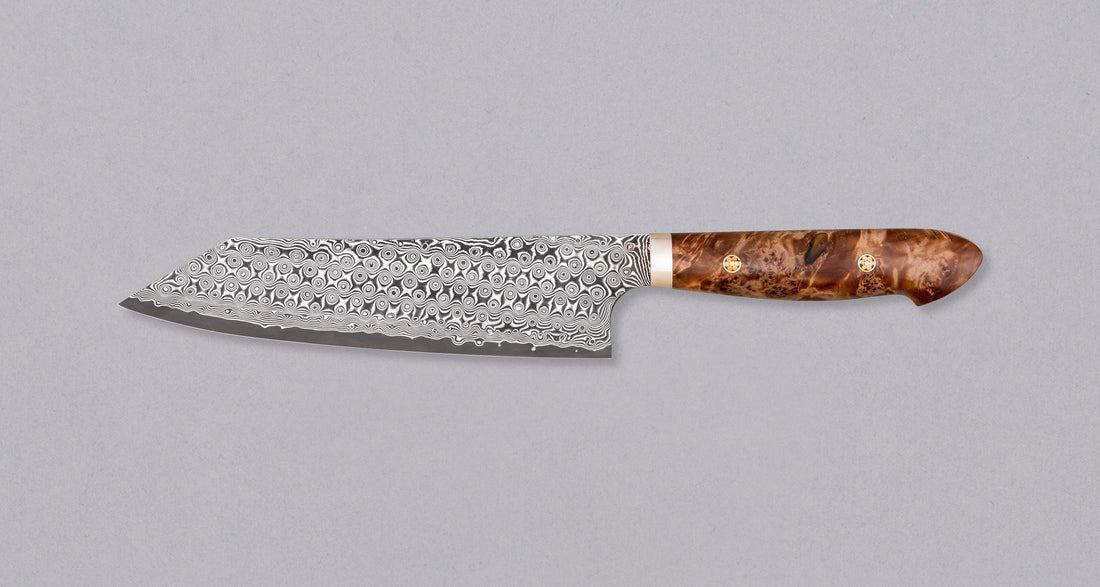 Nigara Kiritsuke-Gyuto SG2 Damascus Maplewood 210 mm_2