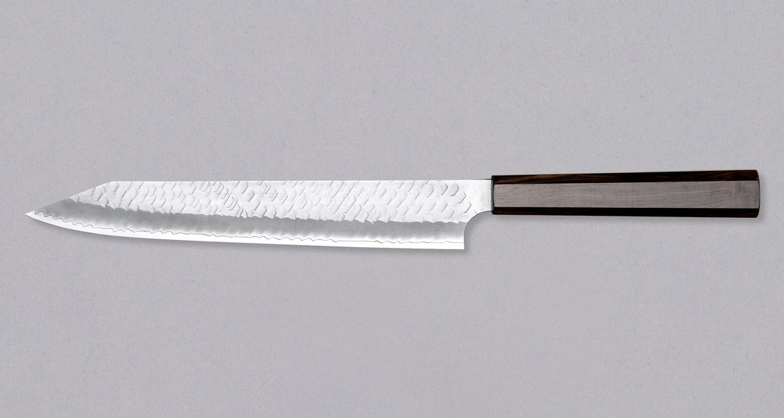 Nigara Kiritsuke-Sujihiki SG2 Tsuchime Wa Ebony 255 mm