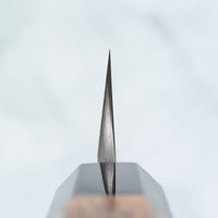 Nigara Kurozome Kiritsuke Yanagiba Aogami #2 Damascus 270 mm tradicionalni je japanski nož koji se koristi za pripremu ribe, posebno za sašimi i nigiri suši. Duljina noža omogućuje korisniku rezanje ribljeg filea jednim potezom, što zajedno s jednostrano brušenom oštricom doprinosi briljantno glatkim kriškama sašimija.