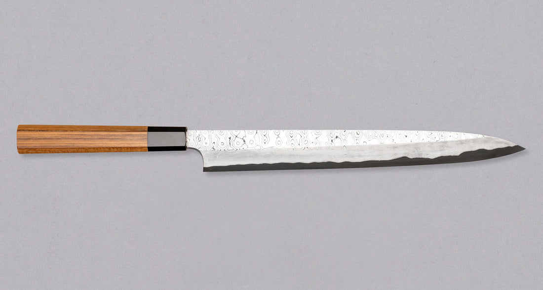 Nigara Kurozome Yanagiba Aogami #2 Damascus 300 mm