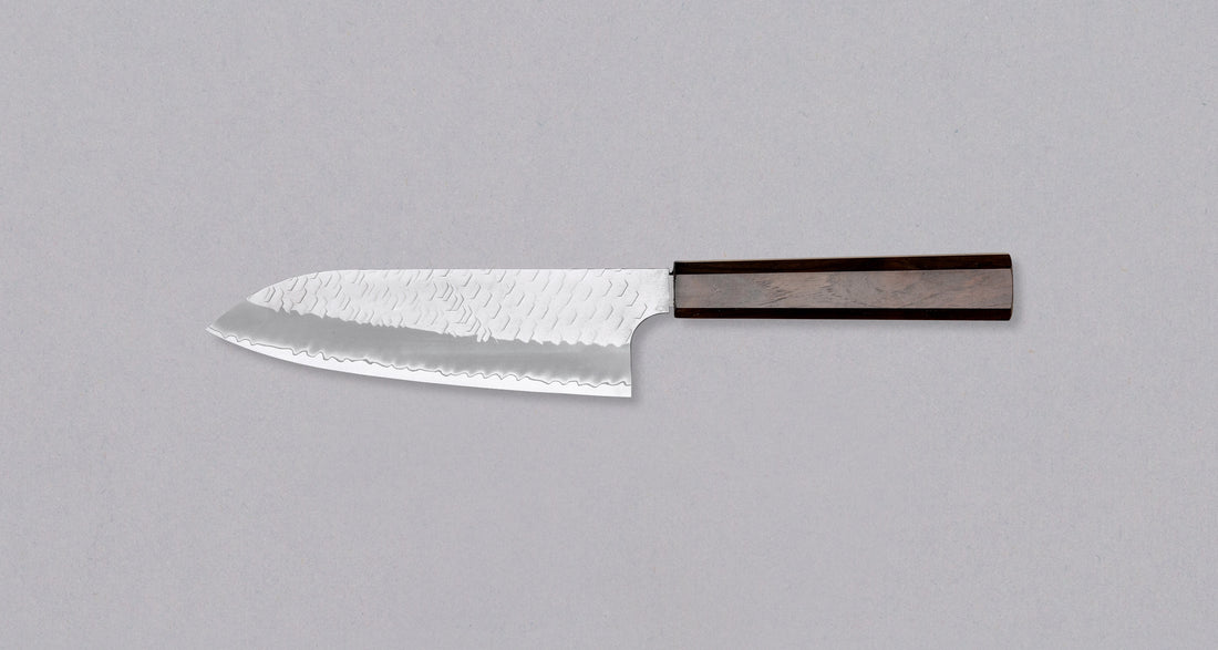 Nigara Santoku SG2 Tsuchime Wa Ebony 180 mm
