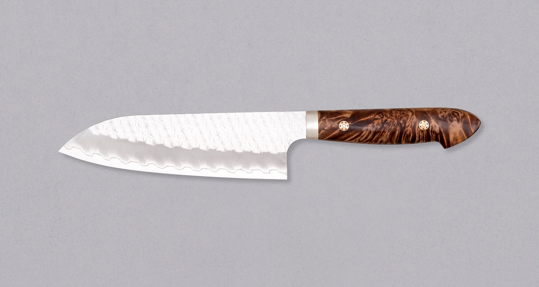 Nigara Santoku SG2 Tsuchime Maplewood 180 mm_2