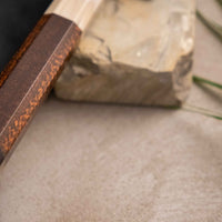 Japanski nož – PSL03 ZDP 189Gyuto Damascus Snake Blond Buffalo240mm limited