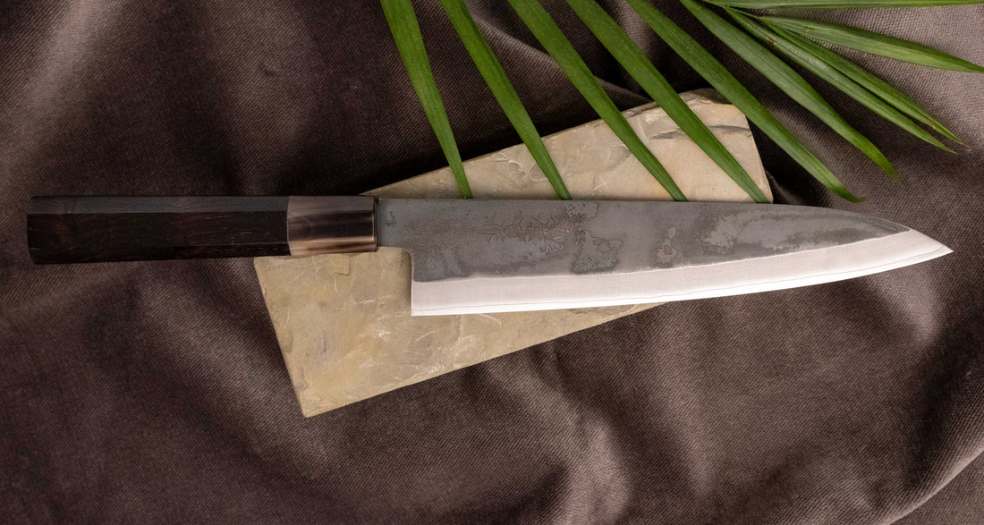 HAP-40 Gyuto Black Ebony Blond Buffalo 210 mm