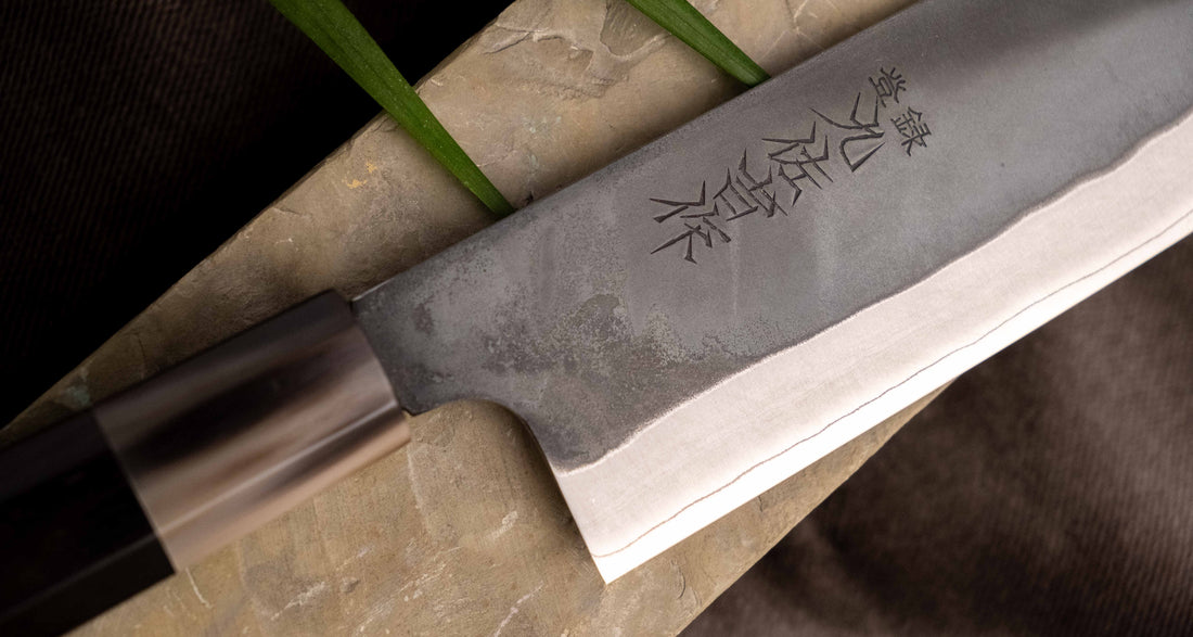 HAP-40 Santoku Black Ebony Blond Buffalo 180 mm