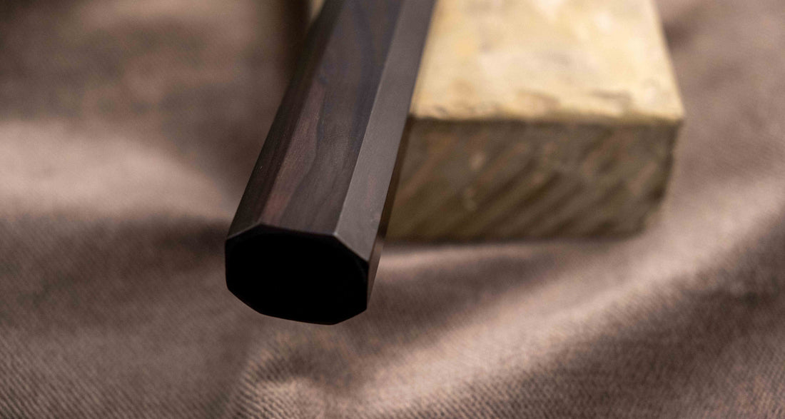 HAP-40 Santoku Black Ebony Blond Buffalo 180 mm