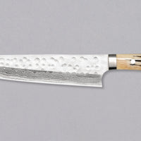 Saji Kiri-Gyuto SRS13 Damascus Tsuchime Stag Antler 240 mm