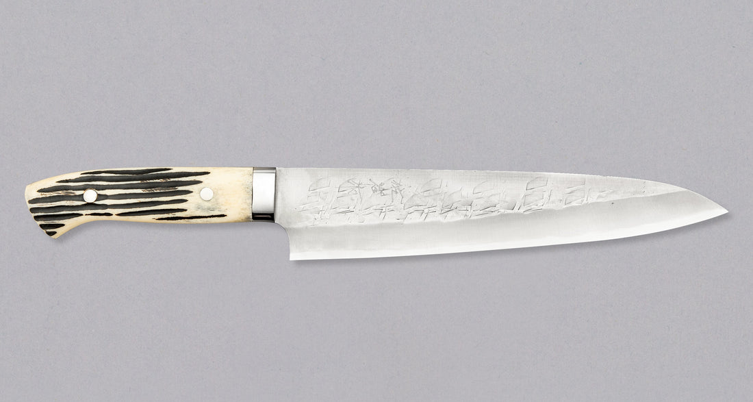 Saji Gyuto SRS13 Stag Bone 240 mm