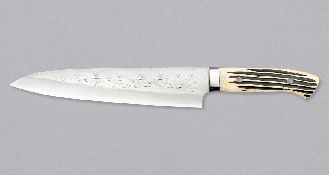 Saji Gyuto SRS13 Stag Bone 240 mm