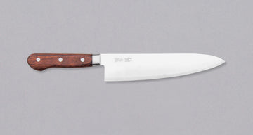 Gyuto AUS-10 linije je svestran kuhinjski nož, koristi se za rezanje povrća, ribe i mesa. Noževi AUS-10 linije su oblikovani za kuhare koji traže klasičan zapadnjački nož  od kvalitetnog japanskog čelika. Elegantan, u dobroj ravnoteži - to je japanski nož koji će postati vaš najomiljeniji.