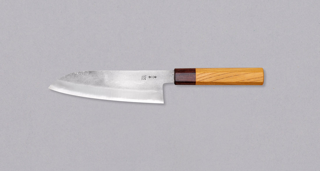 Tanaka Santoku Aogami #2 Keyaki 165 mm_2