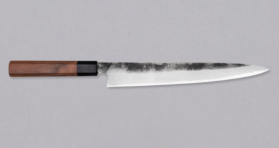 Tanaka Sujihiki Aogami #2 Nashiji Kuro-uchi 255 mm_1