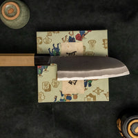 Tojiro Atelier Santoku Shirogami #2 Kuro-uchi 140 mm