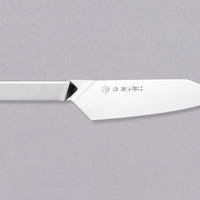 TOJIRO ORIGAMI Santoku 165 mm praktičan je svestrani kuhinjski nož za kućne i profesionalne kuhare, koji ne zahtijeva mnogo održavanja. Ističe se jedinstvenim dizajnom-nož je izrađen od jednog presavijenog komada, bez varenja. Dizajn je nagrađen svjetski poznatom nagradom za dizajn proizvoda, nagradom iF Design Award.