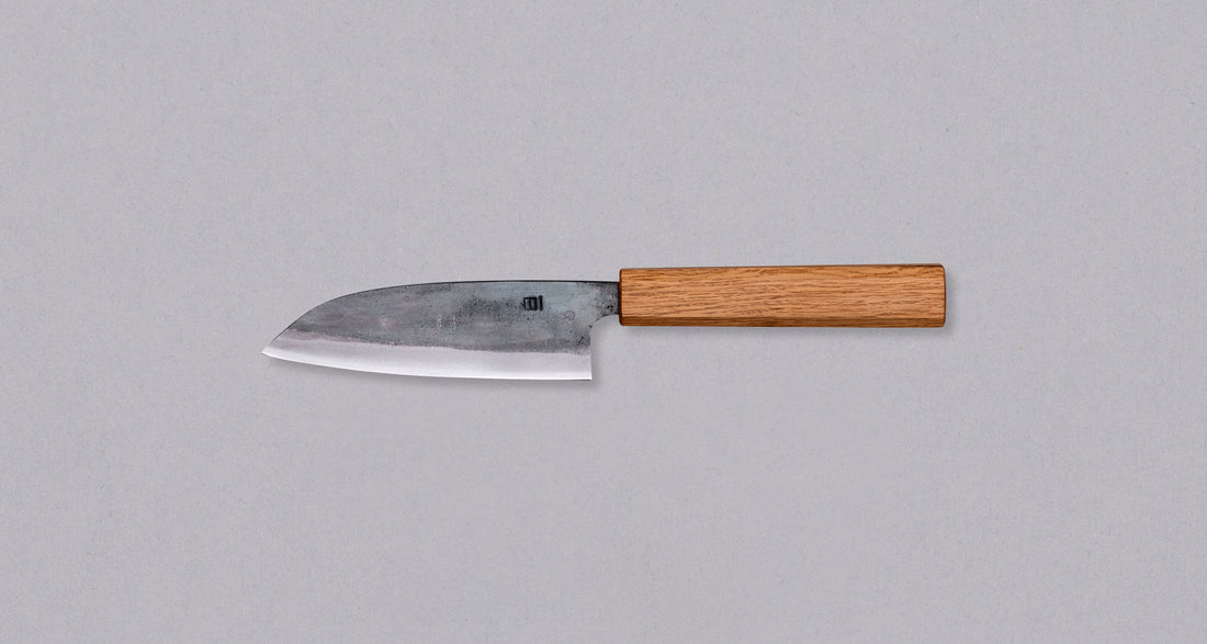 Tsukasa Santoku Shirogami #2 Oak 120 mm_2