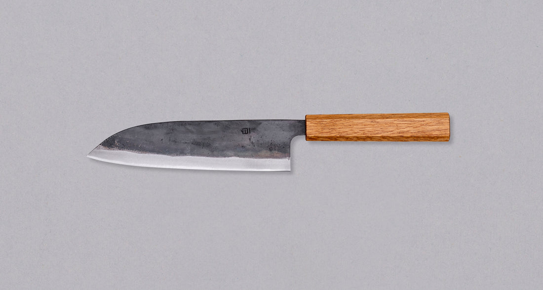 Tsukasa Santoku Shirogami #2 Oak 180 mm_2