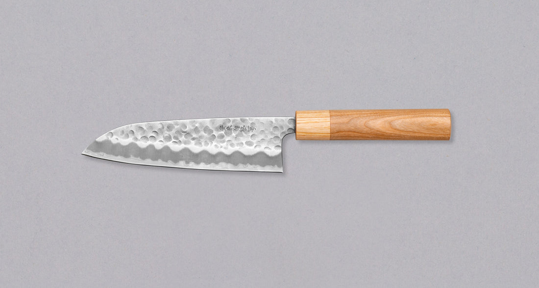 Tsunehisa Santoku Shirogami #2 Cherry 170 mm_2