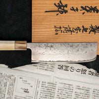 Tsunehisa Nakiri Swedish Steel Damascus Washiji 170 mm