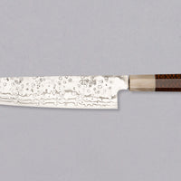 Japanski nož – ZDP 189Gyuto Damascus Snake Blond Buffalo240mm limited