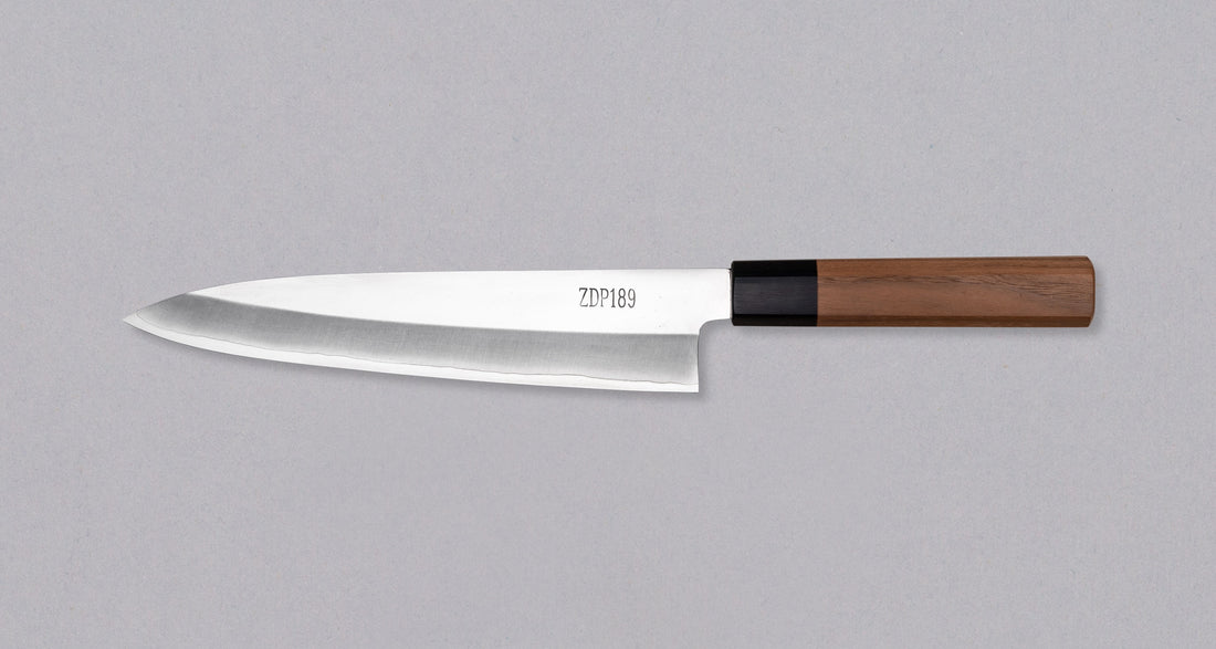 ZDP-189 Gyuto Silver Migaki 210 mm