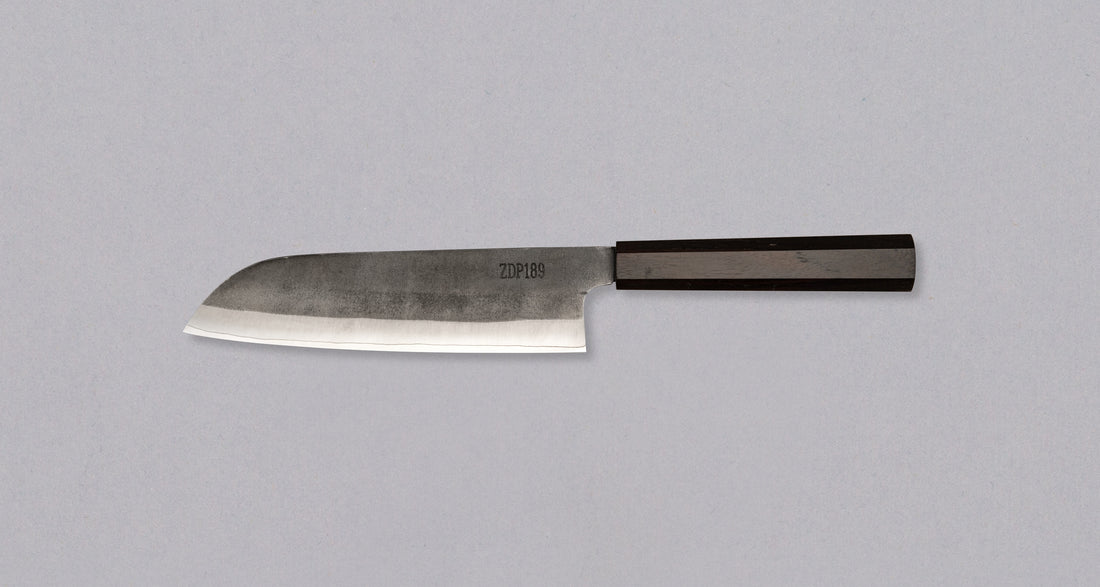 ZDP-189 Santoku Black Ebony 180 mm