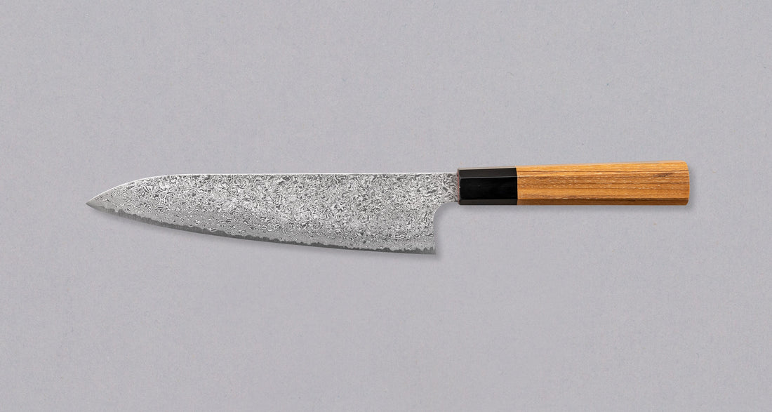 Hatsukokoro Gyuto Ginsanko Damascus 210 mm_2