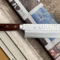 Etsu Village Nakiri Hammered Mahagony 165 mm_2