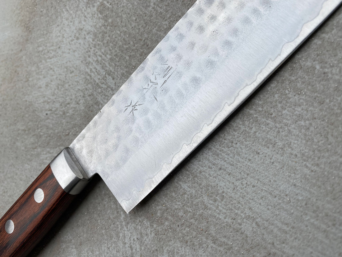 Etsu Village Nakiri Hammered Mahagony 165 mm_5