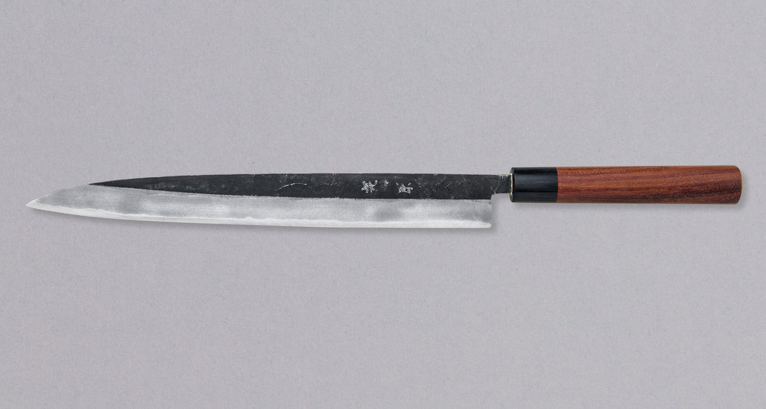 Kajiwara Sujihiki Aogami #1 Kuro-uchi 300 mm_2