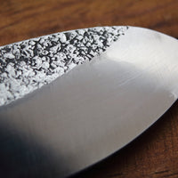 Makiri Hocho Shirogami #2 Hammered 135 mm_5