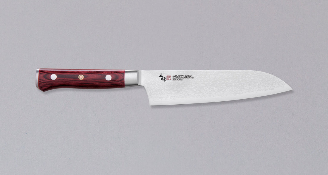 Mcusta Santoku Damascus Flame 180 mm_1