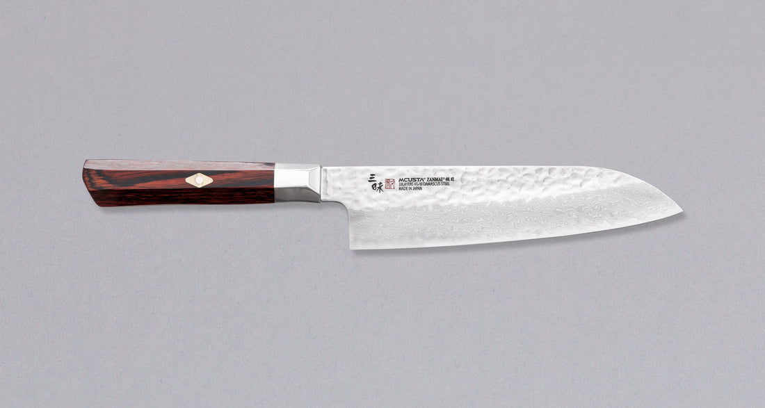 Mcusta Santoku Supreme Hammered 180 mm_1