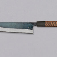 Kumokage Bunka Aogami #2 Kuro-uchi Damascus 180 mm_2
