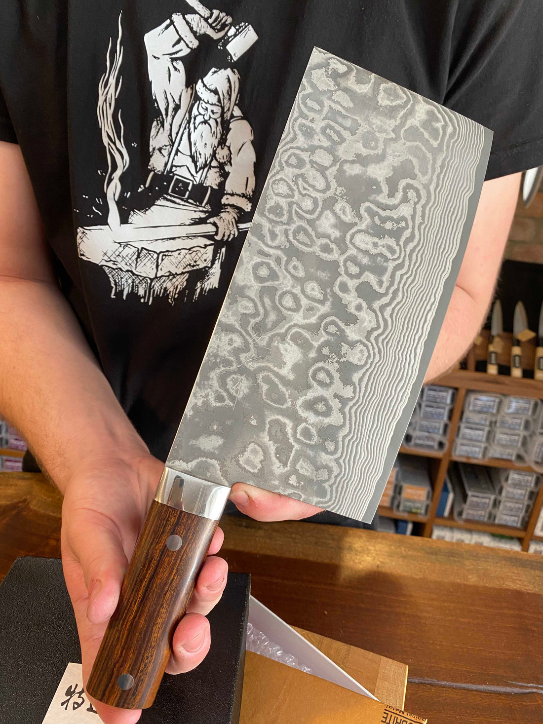 Saji Chuka VG-10 Damascus 220 mm_5