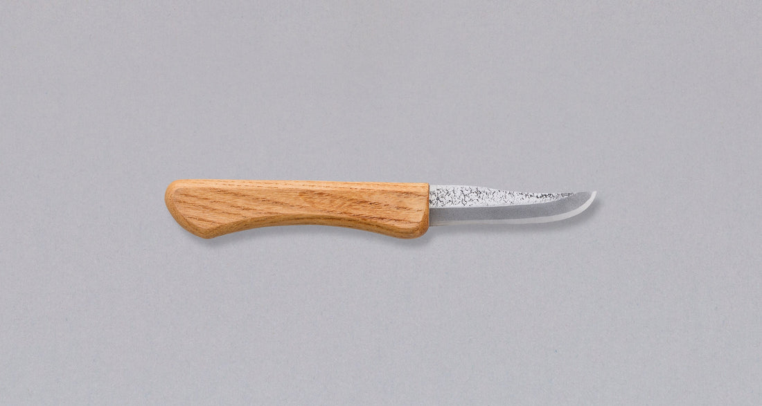 Ikeuchi Petty Carving Shirogami #2 Hammered 60 mm_1