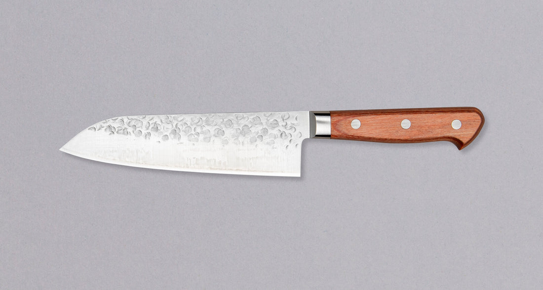 Takamura Santoku Tsuchime Chromax Brown 170 mm_2