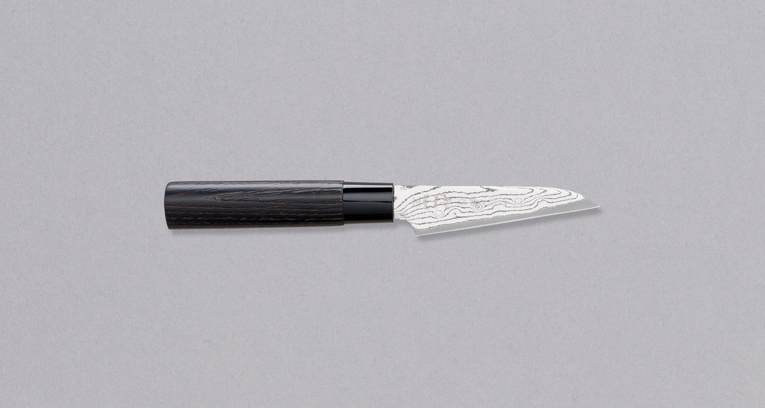Tojiro Petty Black Damascus 90 mm_1