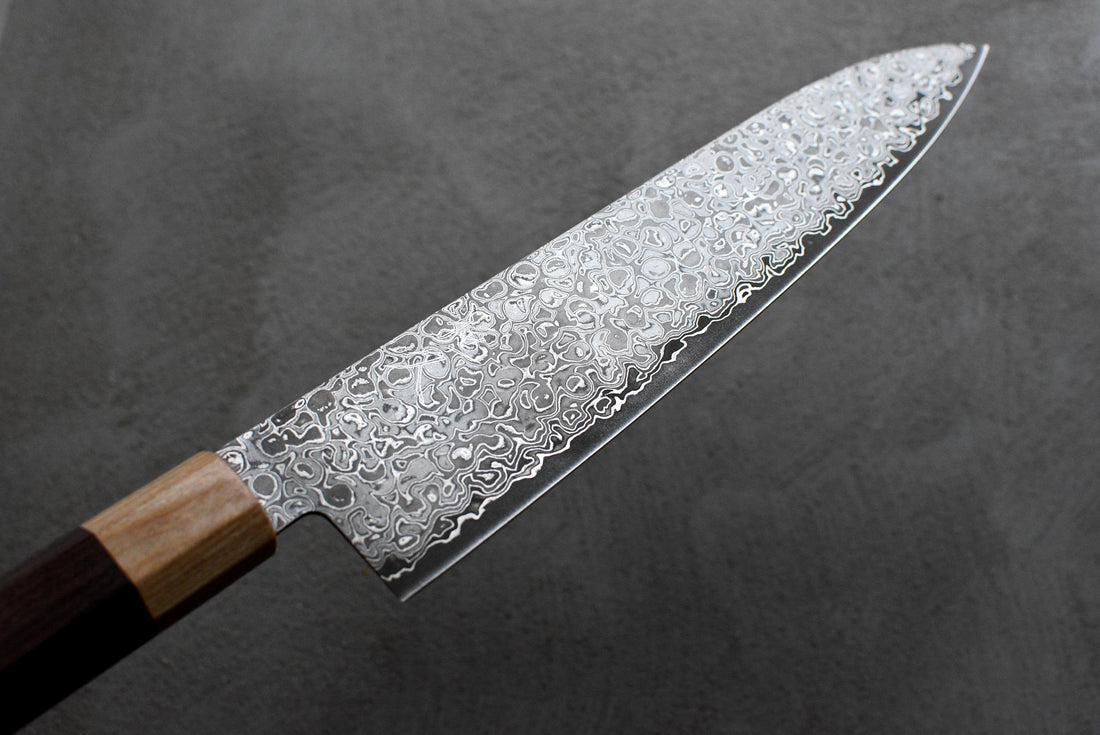 Tsunehisa AUS-10 Damascus Gyuto 210 mm_11