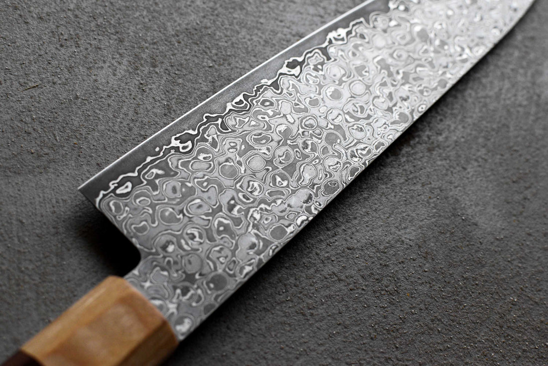 Tsunehisa AUS-10 Damascus Gyuto 210 mm_3